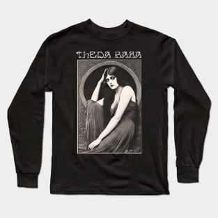 Theda Bara, Art Nouveau Vampire Long Sleeve T-Shirt